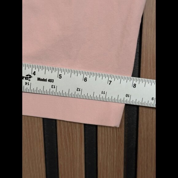 The Script Dress Pants 8 Womens Pink Fede Flat Front Stretch Trousers - Picture 6 of 8